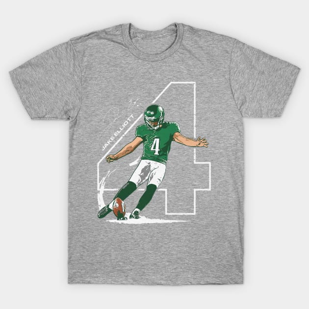 Jake Elliott Philadelphia Outline T-Shirt by Buya_Hamkac